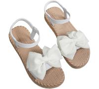 Sandalias para mujer, verano, planas y cómodas, de paja, pajarita, elegante, desnudo, tobillera elástica, suela flexible, antideslizante, ligera y transpirable, zapatos para playa, viajes y vacaciones