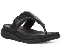 Sandalias Para Mujeres Fitflop F-Mode Go Ajustables Con Tira En Negro EU 36-42