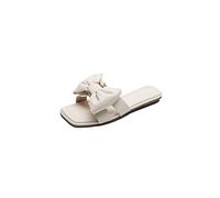 Sandalias para Mujeres Lindas Zapatillas Bownot para Mujeres Sandalias Planas de Dedo Plano Damas Tobas Flip Slippers de Verano 6.5 Reino Unido