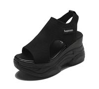 Sandalias para Mujeres Sandalias Sandalias Poot de Lana Sandalias Sandalias de Mujeres con Solas Gruesas 6.5 Reino Unido