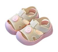 Sandalias para niña y primavera, zapatos para bebés, sandalias de bebé, zapatos antideslizantes para bebé, suela suave, transpirable, puntera cerrada, sandalias de ocio para niños, sandalias 39, Rosa