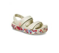 Sandalias para niños Crocs Crocband Cruiser Glow Confetti Band Sandal Summit White/Guava Talla de zapato (EU): 29-30 / Color: blanco/rosa