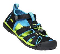 KEEN Seacamp 2 Cnx, Sandalias para Unisex niños, Negro (Black/Brilliant Blue), 29 EU