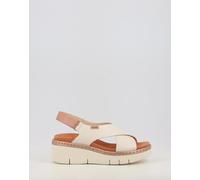 Pikolinos Sandalias cuña Gomera en cuero para mujer Color Nata