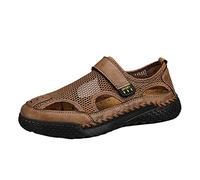 Sandalias Piscina Hombre,2026 Nuevos Zapatos De Playa Grandes Hechos A Mano Para Exteriores De Tendencia VersáTil Transpirable De Verano Para Hombres, Sandalias De Malla Hueca