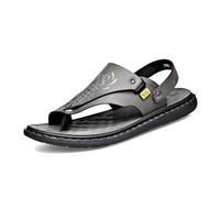 Sandalias Planas Ajustables para Hombre con Corrector De Juanetes Y Soporte para El Arco del Pie Chanclas Informales De Verano, Transpirables Suaves con Punta Abierta Usos, Día del Padre(Gray,48 EU)