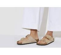 Sandalias de mujer Birkenstock Arizona Big Buckle Nubuck Leather 38 Étroit