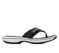 Clarks Brinkley Sea, Chanclas Mujer, Black Synthetic, 39.5 EU