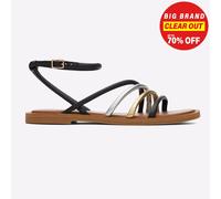 Sandalias Planas Casuales De Cuero Fashion Toms Willa Para Mujer Negros
