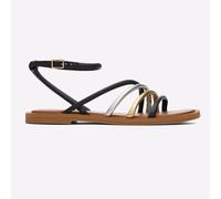 Sandalias Planas Casuales De Cuero Fashion Toms Willa Para Mujer Negros