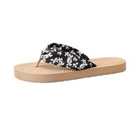 Sandalias Planas con Tejida y Tira, Puntera Abierta y Tira Entre los Dedos, Ideales para un Calzado Informal y Transpirable para la Playa. para jardín y hogar