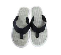 Sandalias planas de canela suaves || Suela de canela vegana saludable contra el rumor || Sandalias de canela para hombre y mujer || Chanclas y chanclas de baño || Chanclas para playa, Negro , 44 EU