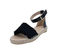 Sandalias planas de cuero para mujer, sandalias de tiras sin tacón con lazo alrededor del tobillo, sandalias abiertas de cuero, sandalias de verano antideslizantes, sandalias de verano, sandalias