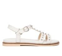 Sandalias planas de piel mujer E615921D Nerogiardini 38 Blanco