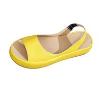 Sandalias planas de plataforma para mujer, de verano, ortopédicas, de ajuste ancho, puntera abierta, sandalias de playa con correa para el tobillo para mujer, estilo casual, soporte de arco, zapatos