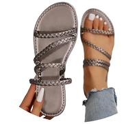 Sandalias planas de verano con tira entre los dedos, estilo minimalista, ideales para la playa o ocasiones informales. Suavidad que Acompaña al Caminar