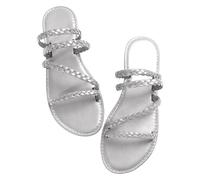 Sandalias planas de verano con tira entre los dedos, estilo minimalista, ideales para la playa o ocasiones informales. Suavidad que Acompaña al Caminar