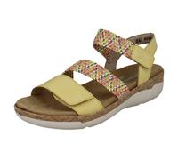 Sandalias Planas De Verano Para Dama Remonte De Cuero Sintético Suave - R6861