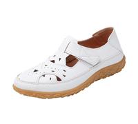 Sandalias planas genéricas de cuero para mujer para verano sandalias casuales versátiles para las mujeres zapatos de senderismo cómodo transpirable arco soporte sandalia caminando al aire libre