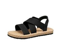 Sandalias planas genéricas para mujer verano malla transpirable ligera cómoda playa diaria casual vacaciones frente al mar, Le Noir, 42 EU