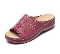 Sandalias Planas Informales de Color Liso con Aberturas, cómodas y Transpirables, Ideales para el Verano y el Uso Diario. Transpirables y Frescas