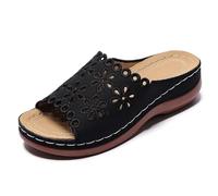 Sandalias Planas Informales de Color Liso con Aberturas, cómodas y Transpirables, Ideales para el Verano y el Uso Diario. Transpirables y Frescas