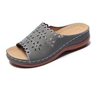 Sandalias Planas Informales de Color Liso con Aberturas, cómodas y Transpirables, Ideales para el Verano y el Uso Diario. Transpirables y Frescas
