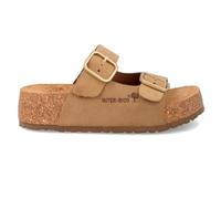 Sandalias Planas Interbios 2007S Beige para Mujer | Sandalias de Piel con Plataforma Baja y Máxima Comodidad - Mujer color: multicolor talla: 37