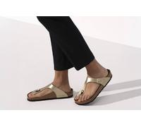 Sandalias planas mujer GIZEH SINGLE WIDE Birkenstock 42 Dorado