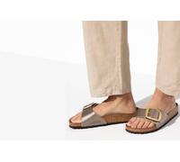 Sandalias planas mujer MADRID BIG BUCKLE NARROW Birkenstock 38 Dorado