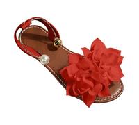 Sandalias planas ortopédicas de verano para mujer, de ajuste ancho, con flores, soporte de arco, correa de tobillo, puntera abierta, deslizadores romanos, deslizadores sin cordones, zapatos casuales