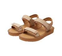Sandalias planas para caminar para mujer, sandalias de playa para mujer, sin espalda, transpirables, con puntera abierta, con hebilla ajustable, antideslizantes, zapatos de verano ligeros para uso