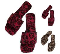 Sandalias planas para mujer, a la moda, informales, con puntera abierta, cómodas, para caminar, para verano, cómodas, ligeras, para senderismo, vacaciones en la playa, Red, 36.5 EU