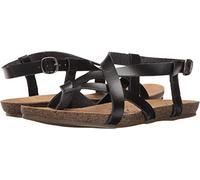 Sandalias planas para mujer Blowfish, laguna/turquesa, estilo floral, talla M 9,5 (EE.UU.), color Negro, talla 39.5 EU