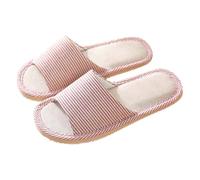 Sandalias planas para mujer, de moda, para el hogar, con rayas lisas, ajuste ancho, sandalias de punta abierta, cómodas y suaves, ligeras, antideslizantes, unisex, para caminar, informales, verano