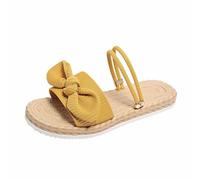 Sandalias planas para mujer, sandalias de verano sin cordones, sandalias con pajarita, sandalias de playa ligeras, cómodas sandalias de verano, sandalias trenzadas, sandalias bohemias, tallas 36-43