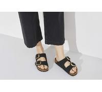 Sandalias planas piel mujer ARIZONA BIG BUCKLE Birkenstock 37 Negro