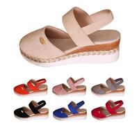 Sandalias Plataforma Mujer Alpargatas Esparto Comodas Sandalias De Vestir Verano Cuña Cierre De Hebilla Elegantes Moda Yute Zapatos Cerradas Casual Tacon Sandalia Antideslizantes Fiesta Boda Ofertas