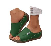 Sandalias Plataforma Mujer Con Cuña Verano De Vestir Chanclas Ortopédicas Elegantes Piscina Casual Chancletas Comodas Tacon Flexibles Flip Flops Playa Sandalia Punta Abierta Caminar Senderismo