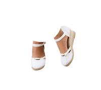 Sandalias Plataforma Mujer Esparto Cuña Cerradas Sandalias Comodas Alpargatas Verano Cierre De Hebilla De Vestir Casual Yute Sandalia Elegantes Moda Flexibles Zapatos Antideslizantes Fiesta Novia 2025