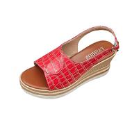 Sandalias Plataforma Sandalias Cómodas Mujer Zuecos Vestir Sandalia Tiras De Deportivas Con Zapatos Comodos Planas Yute Marrones Marron Ligeras Cuña 37 Zapatillas Casual Plantilla Extraible Deportiva