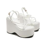 Sandalias Plataforma Sandalias Mujer Plataforma Sandalia De Vestir Con Cómodas Verano Zapatos Cómodos Hombre Planas Cruzadas Calzado Zapatillas Esparto Marron Deportiva Viaje Negras 38 Negra Cuñas