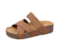 Sandalias Plataforma Sandalias Mujer Verano Cómodas, Mulas De Cuero Vintage, Plataforma, Cuentos, Zapatillas Ortopédicas Prima, Zapatillas De Playa De Verano De Talla Sandalia Mujer Cuña Verano