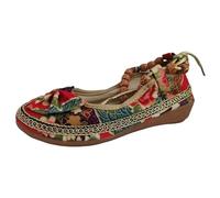 Sandalias Playa Sandalias Mujer Verano Cómodas, Mulas De Cuero Vintage, Plataforma, Cuentos, Zapatillas Ortopédicas Prima, Zapatillas De Playa De Verano De Talla Cuña Mujer Verano, rosa fuerte, 39 EU