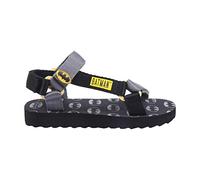 Sandalias Playa Velcro para Niño Fabricada en Poliéster y Estampadas con Personajes de Batman | Chanclas de Goma con Sujección al Talón - Licencia Oficial DC