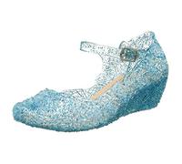 Sandalias Princesa cuña para bebé niñas niños pequeños Zapatos Cosplay Toddler Zapatillas (Blue, 4.5-5 Years)