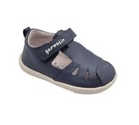 Sandalias Respetuosas De Piel Niños Unisex, Marca Garvalin, En Color Blanco O Azul.