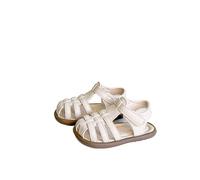 Sandalias Respetuosas Niño - Sandalias Para Niñas Pequeñas Informales Para Exteriores Zapatos Romanos Suela Suave Transpirables S Para Verano Y Primavera Primeros Pasos Para Bebés (White 15-18 Months)