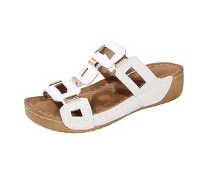 Sandalias robustas para mujer, sandalias ligeras ortopédicas, zapatos de verano bohemios, para Oktoberfest, para natación, cómodas, de playa, de piel, para fiesta en la piscina, cócteles