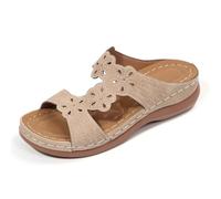 Sandalias robustas para mujer, sandalias ligeras ortopédicas, zapatos de verano, sandalias bohemias, zapatos de natación, cómodos, zapatos de playa, zapatos de piel para fiesta en la piscina, zapatos